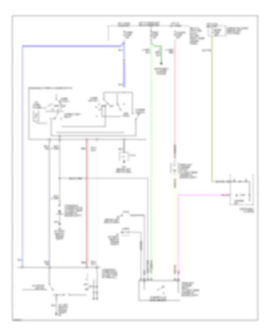 WiperWasher Wiring Diagram, without Auto Light Control System for Mazda RX-8 Sport 2009