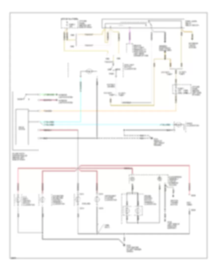 Instrument Illumination Wiring Diagram for Mazda BSE 1995 3000