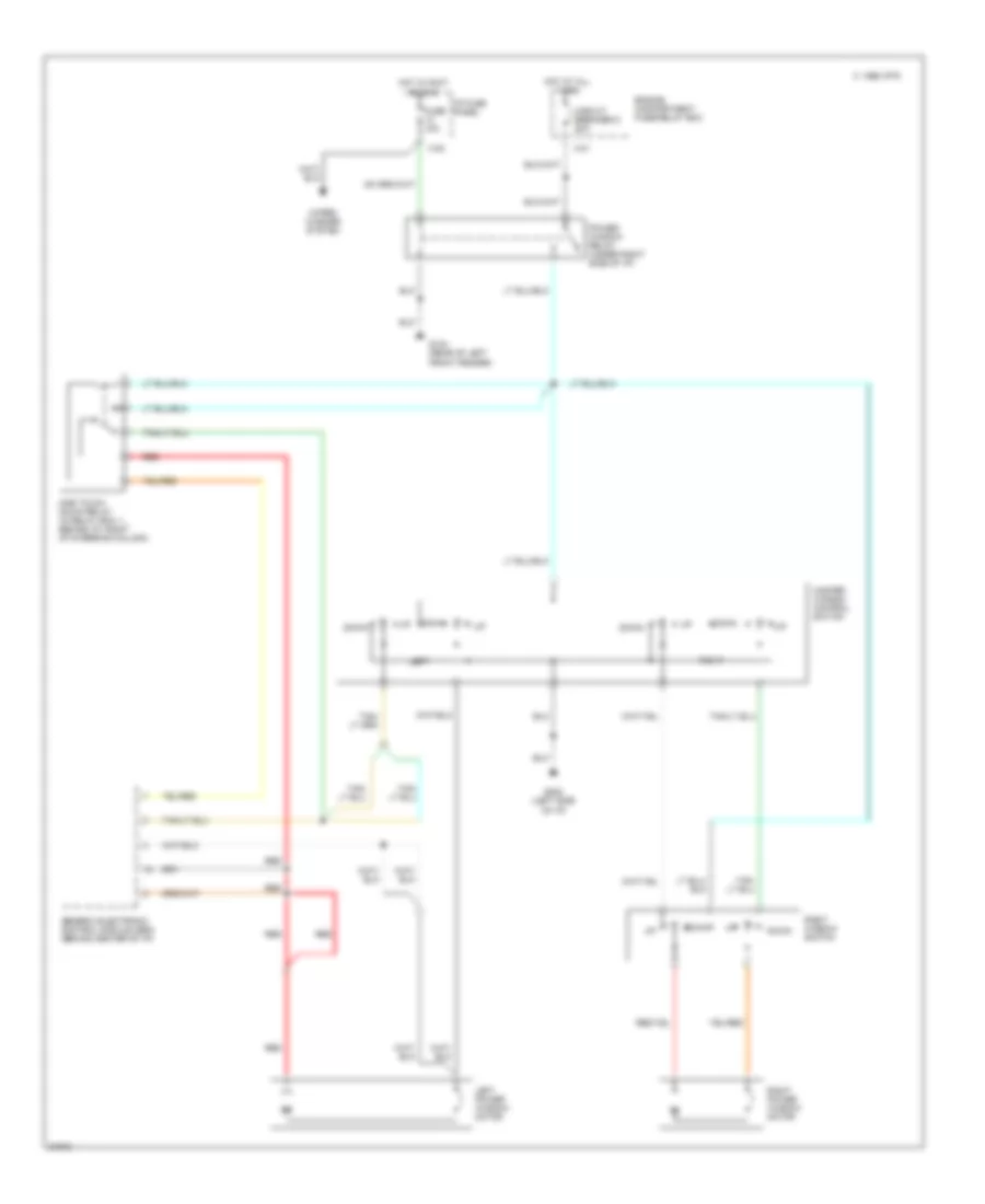 Power Window Wiring Diagram for Mazda BSE 1995 3000