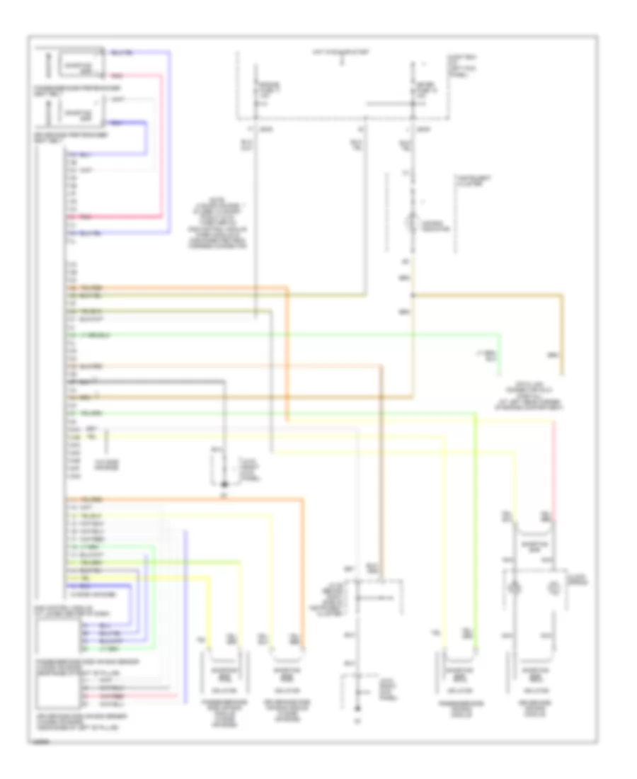 Supplemental Restraint Wiring Diagram for Mazda MPV ES 2002