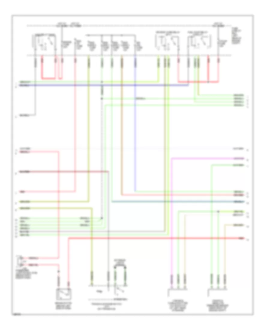 2.0L, Engine Performance Wiring Diagram, California (2 of 4) for Mazda 3 i Sport 2008