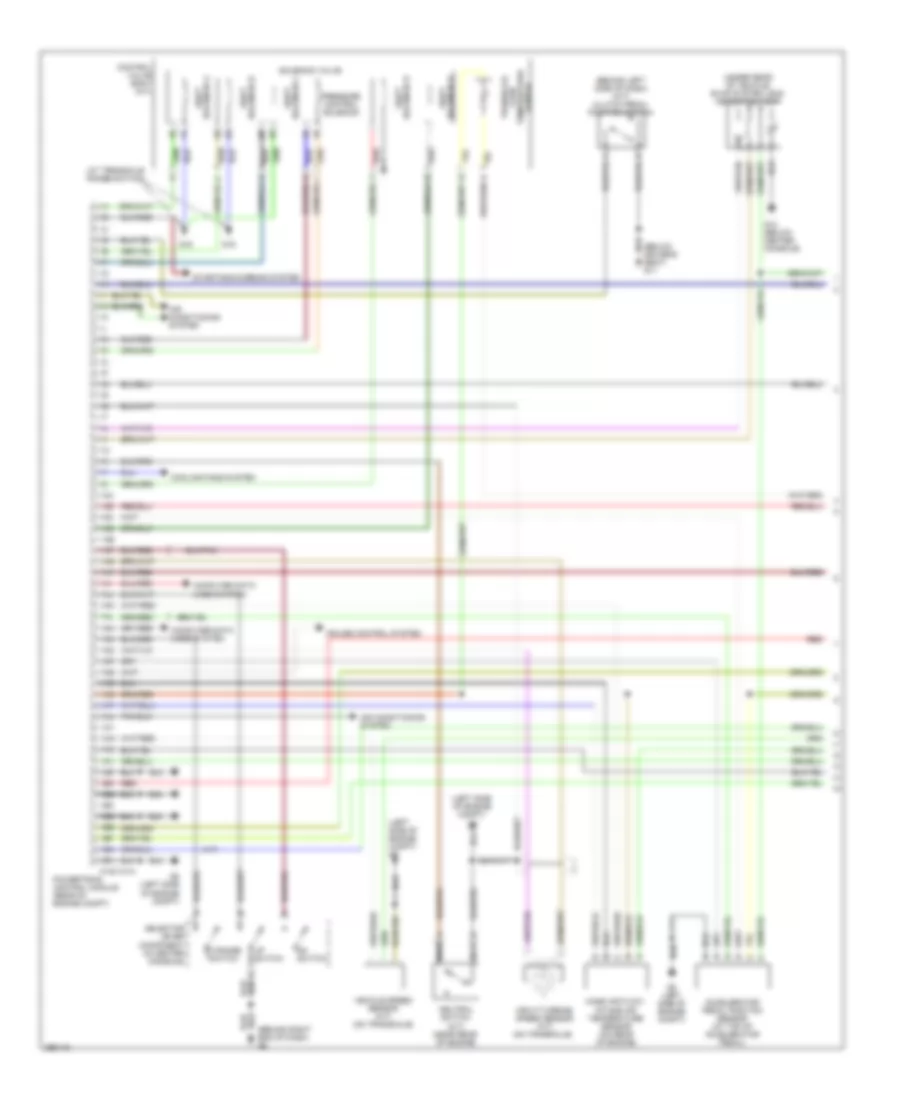 2.3L, Engine Performance Wiring Diagram, California (1 of 4) for Mazda 3 i Sport 2008