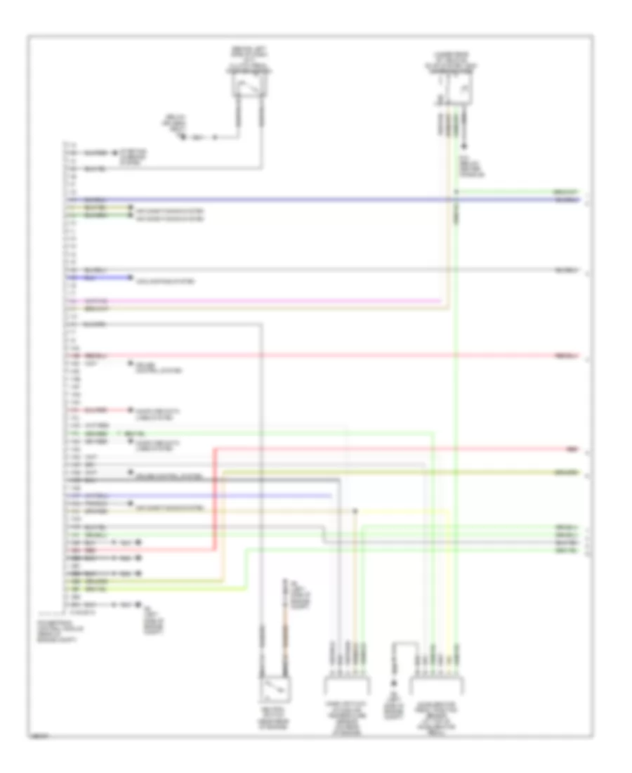 2.3L, Engine Performance Wiring Diagram, Except California (1 of 4) for Mazda 3 i Sport 2008