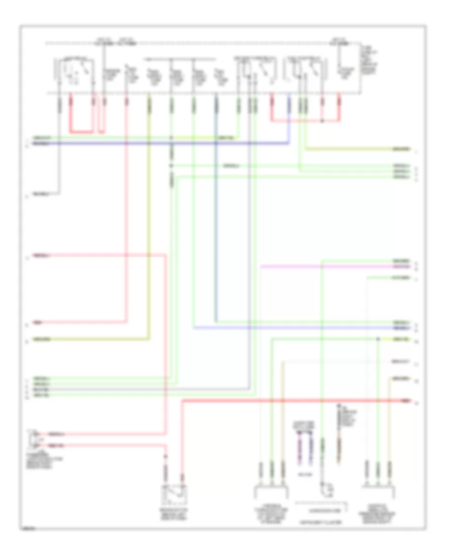 2.3L, Engine Performance Wiring Diagram, Except California (2 of 4) for Mazda 3 i Sport 2008