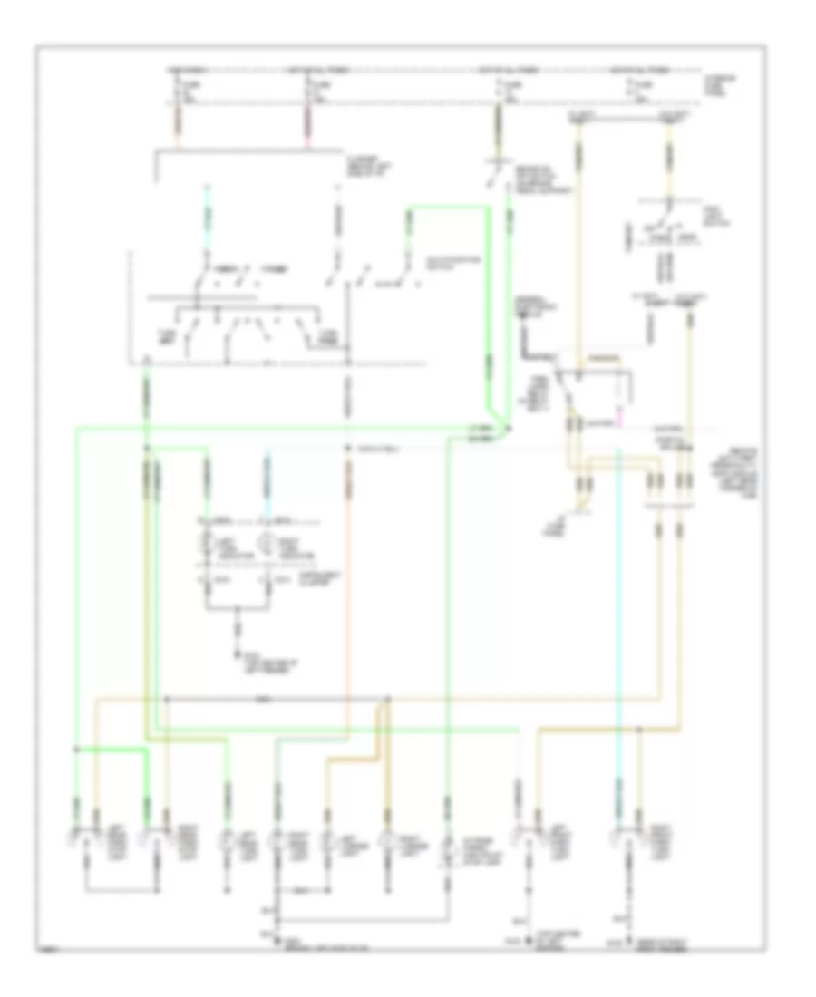 Exterior Lamps Wiring Diagram for Mazda B4000 LE 1995