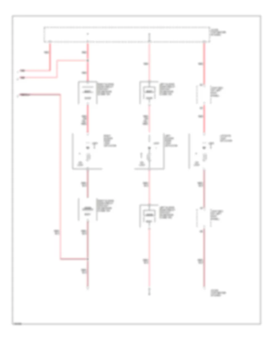 Door Lock  Keyless Entry Wiring Diagram 2 of 2 for Mazda MPV LX 2002