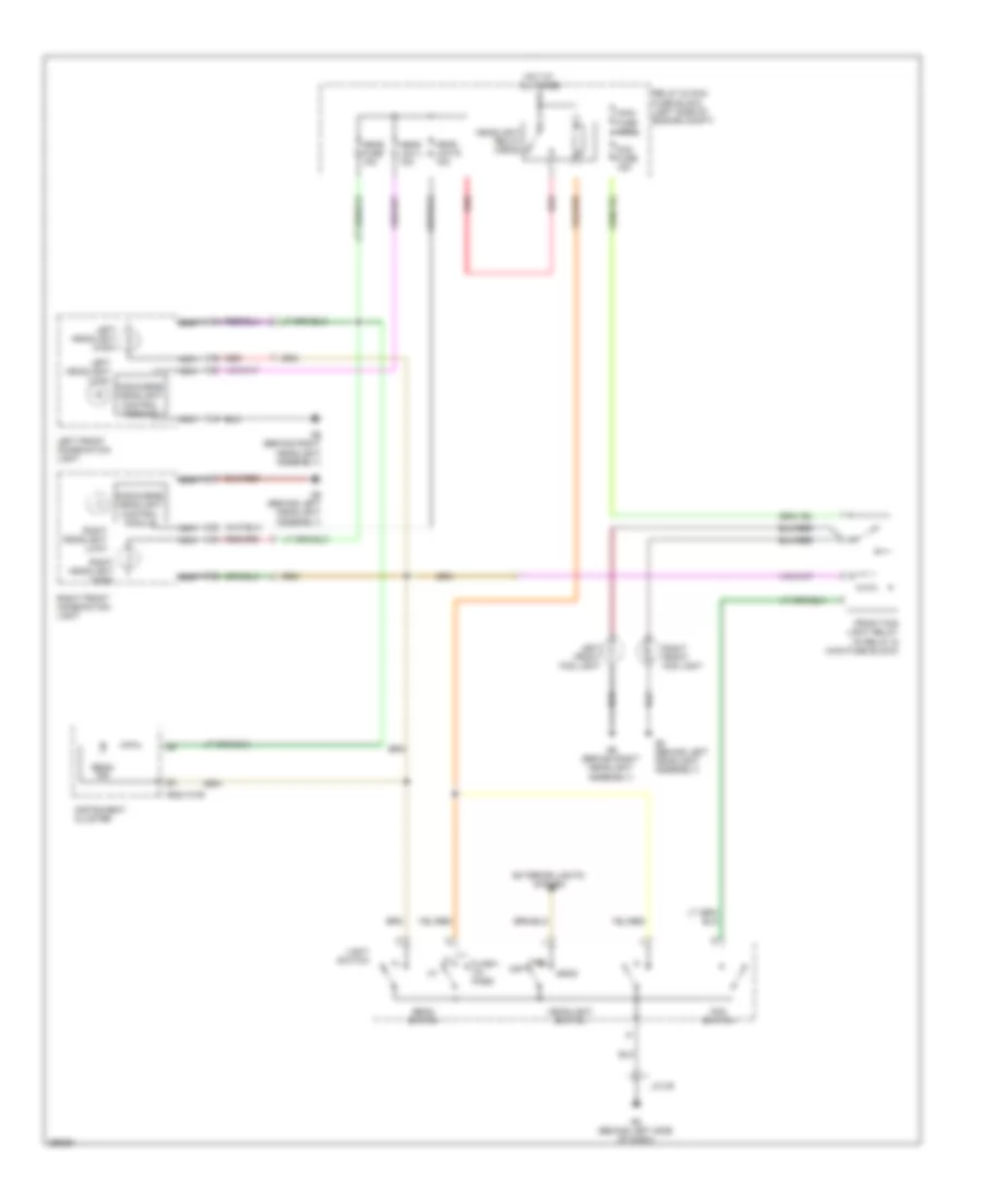 Headlights Wiring Diagram, with HID, without DRL for Mazda MX-5 Miata Grand Touring 2008