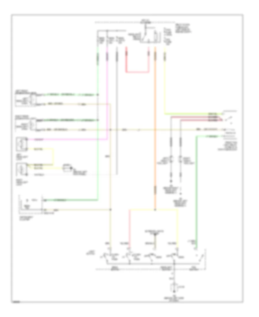 Headlights Wiring Diagram, with Halogen, without DRL for Mazda MX-5 Miata Grand Touring 2008