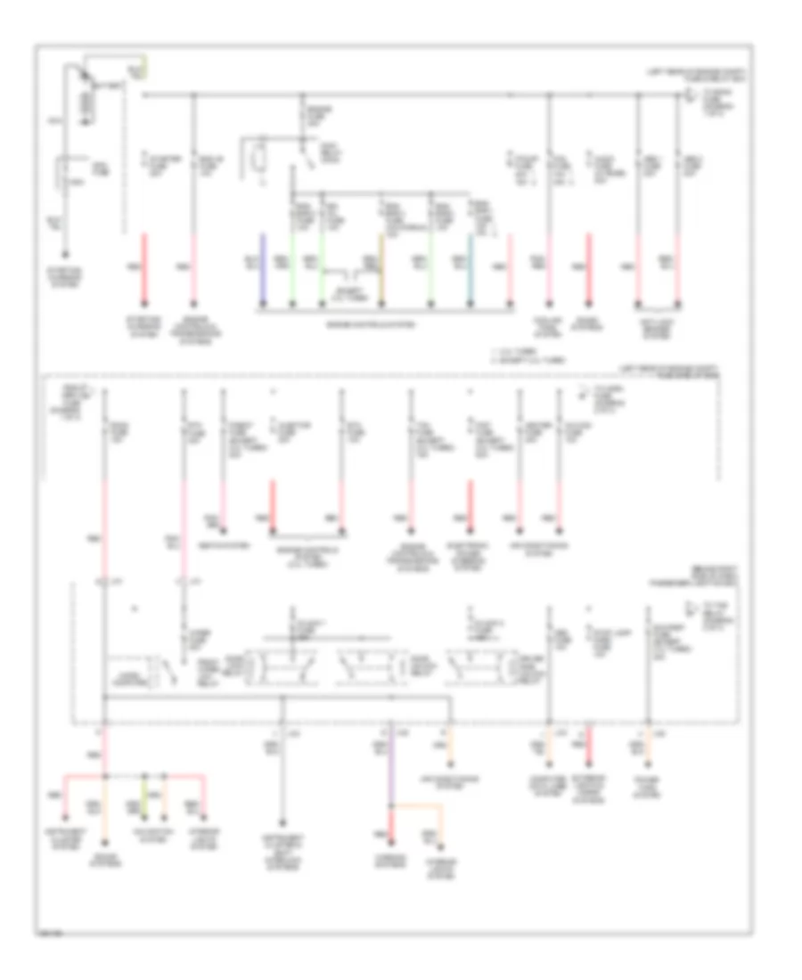 Power Distribution Wiring Diagram 1 of 3 for Mazda 3 i Touring 2008