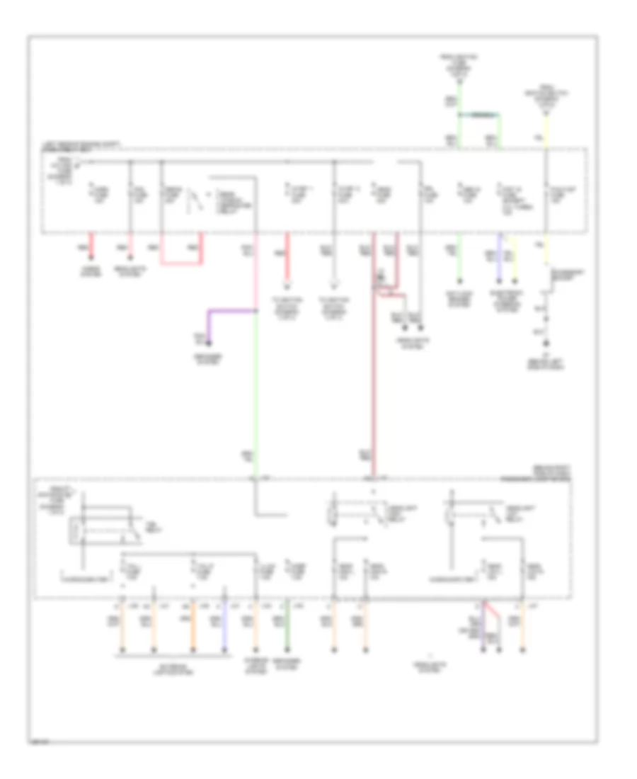 Power Distribution Wiring Diagram 2 of 3 for Mazda 3 i Touring 2008