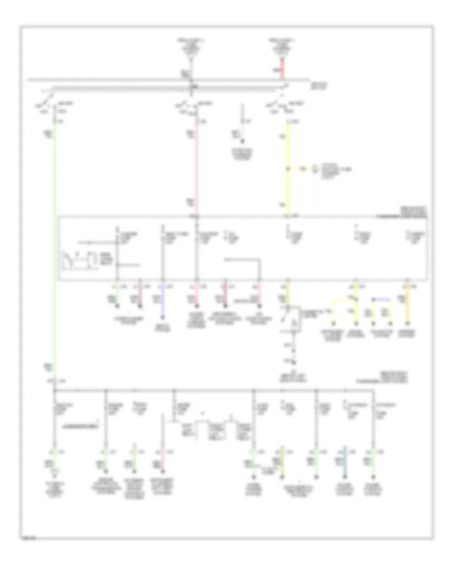 Power Distribution Wiring Diagram 3 of 3 for Mazda 3 i Touring 2008