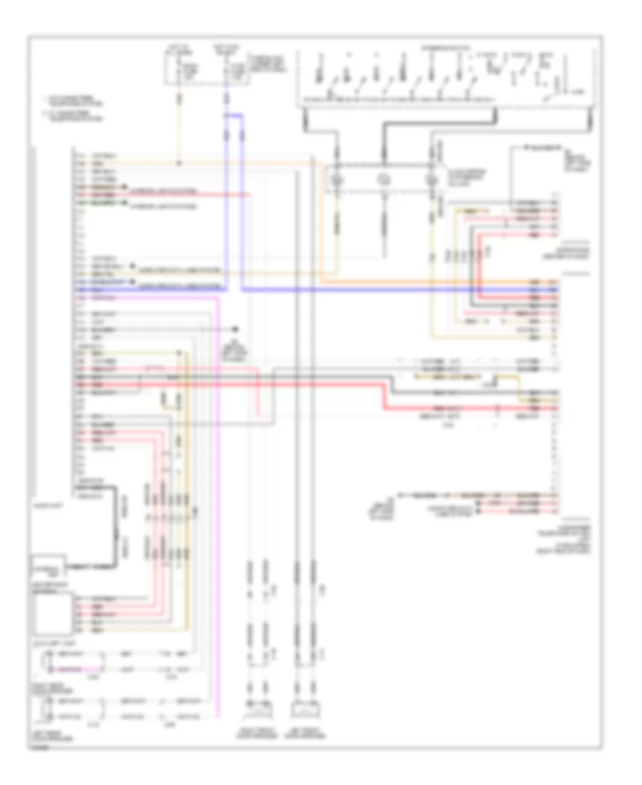 Radio Wiring Diagram, without Bose for Mazda CX-7 i Sport 2012