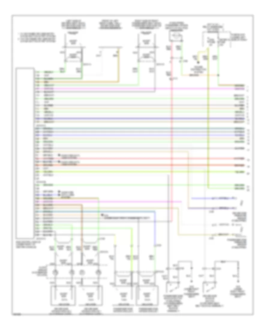 Supplemental Restraints Wiring Diagram 1 of 2 for Mazda 6 i Sport 2011