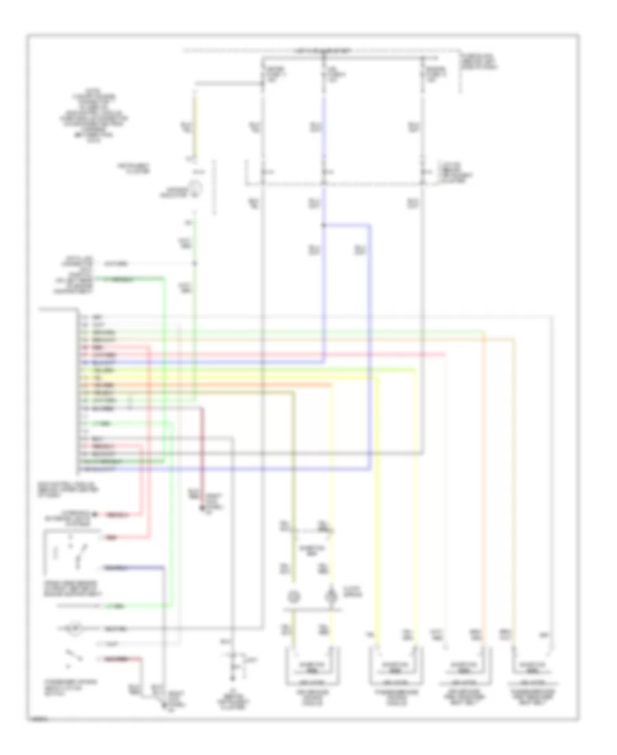 Supplemental Restraint Wiring Diagram for Mazda MX 5 Miata 2002