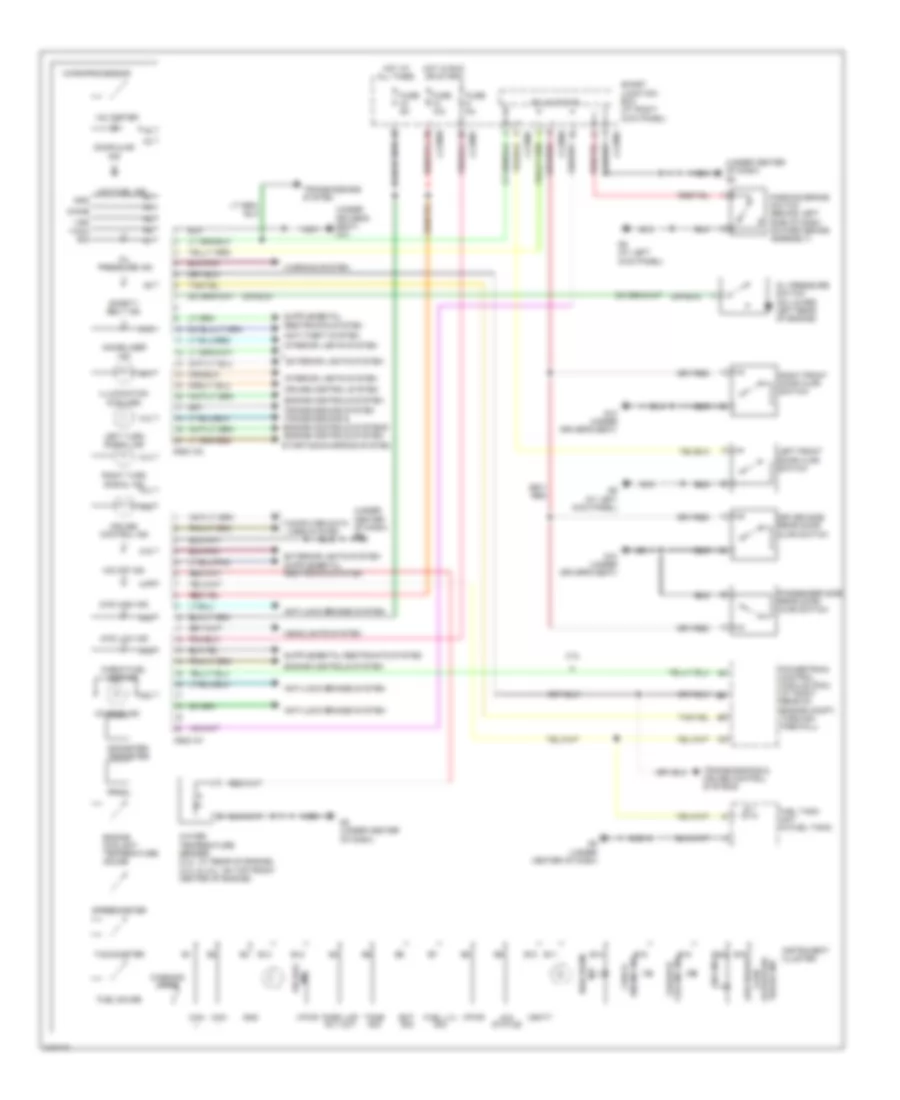 Instrument Cluster Wiring Diagram for Mazda B2006 2300