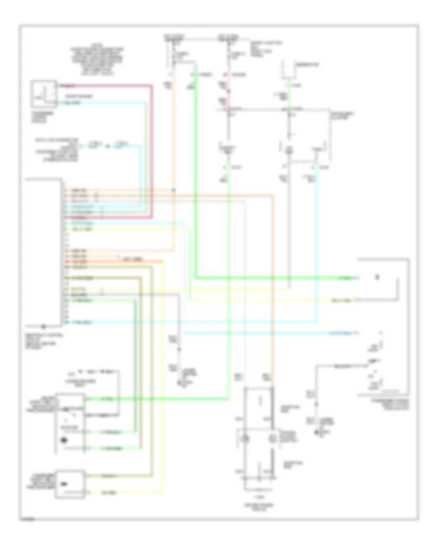 Supplemental Restraints Wiring Diagram for Mazda B2300 2006