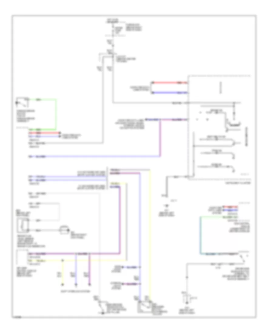 Warning Systems Wiring Diagram for Mazda CX 9 Grand Touring 2013