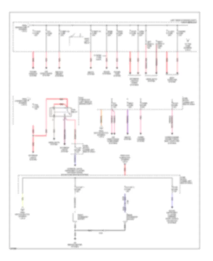 Power Distribution Wiring Diagram 2 of 2 for Mazda CX 7 i SV 2012