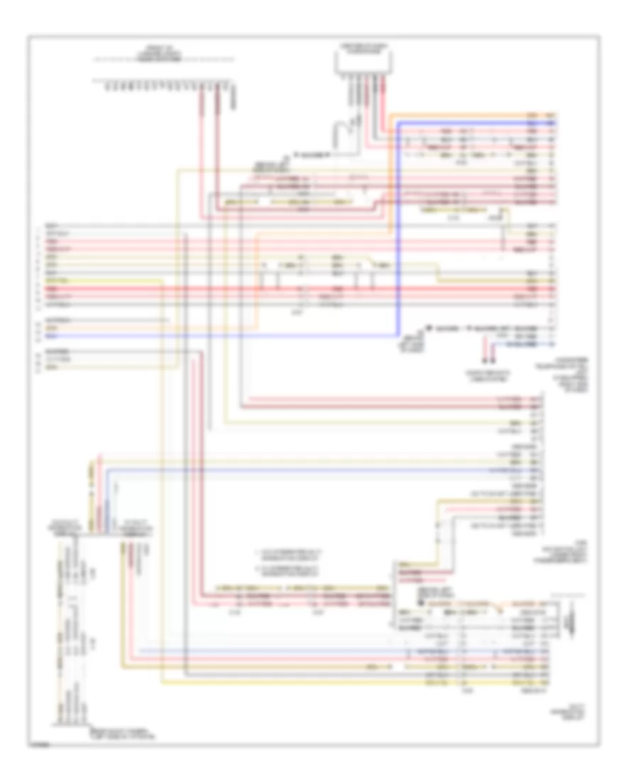 Radio Wiring Diagram, with Bose with Navigation (3 of 3) for Mazda CX-7 i SV 2012
