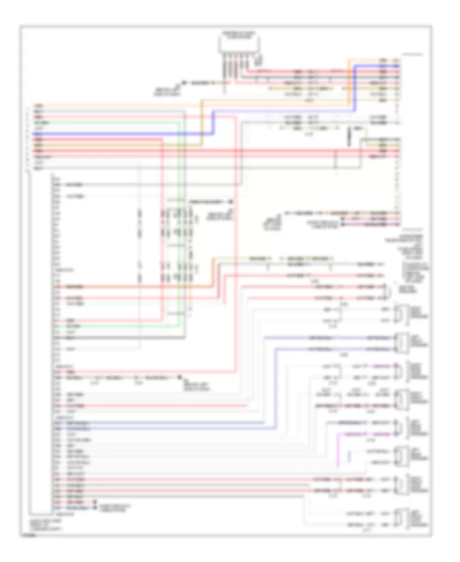 Radio Wiring Diagram, with Bose without Navigation (2 of 2) for Mazda CX-7 i SV 2012