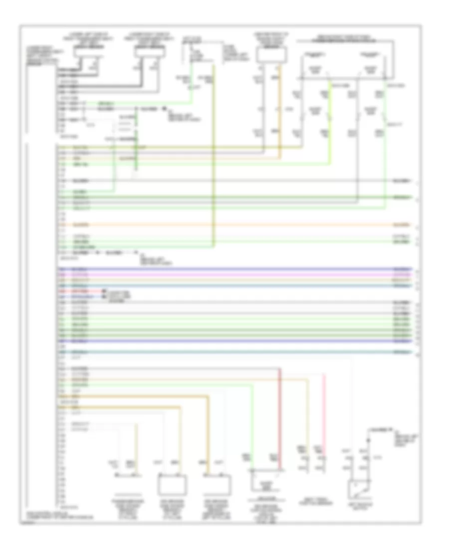 Supplemental Restraints Wiring Diagram 1 of 2 for Mazda CX 7 i SV 2012