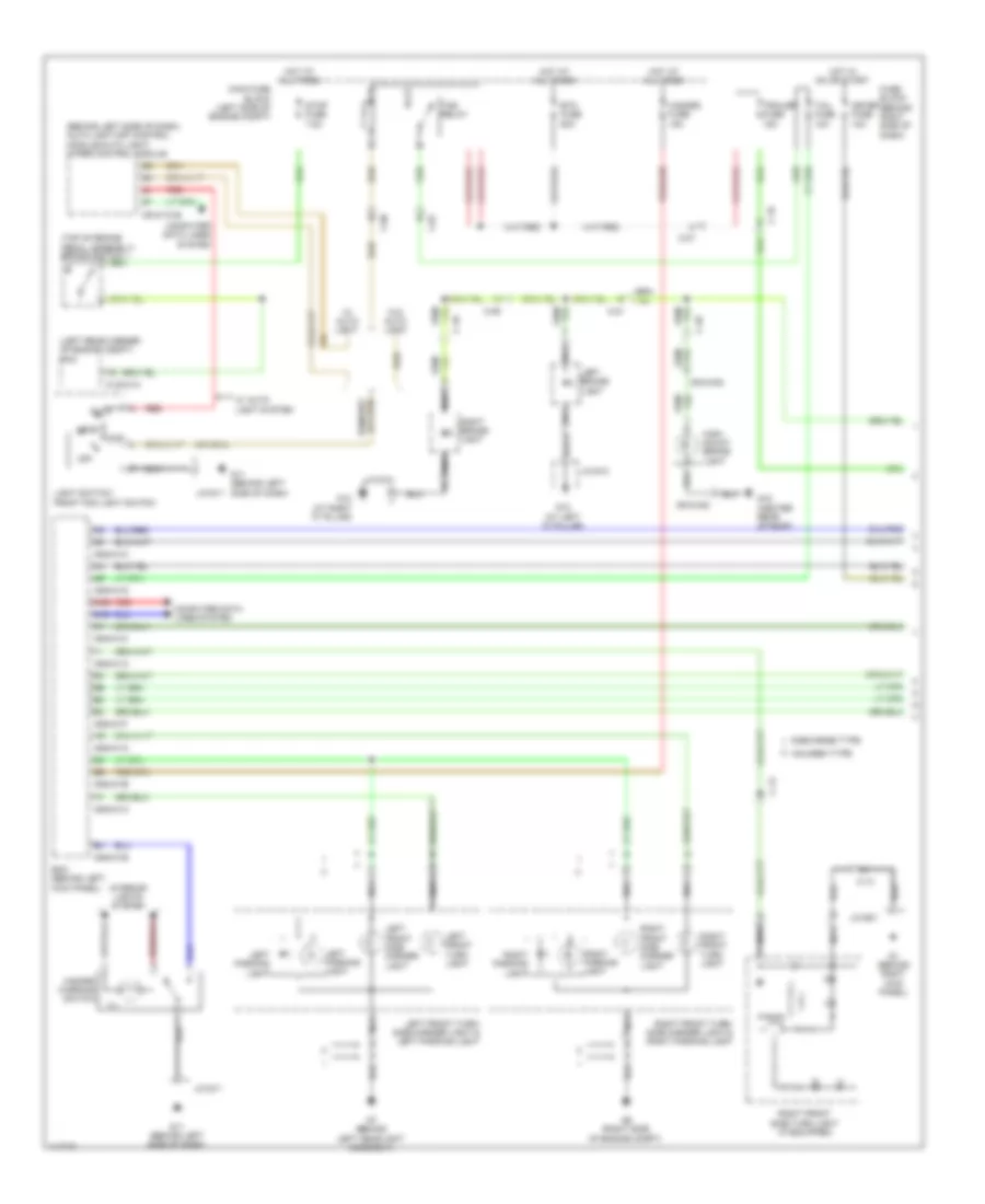 Exterior Lamps Wiring Diagram (1 of 2) for Mazda CX-9 Sport 2013