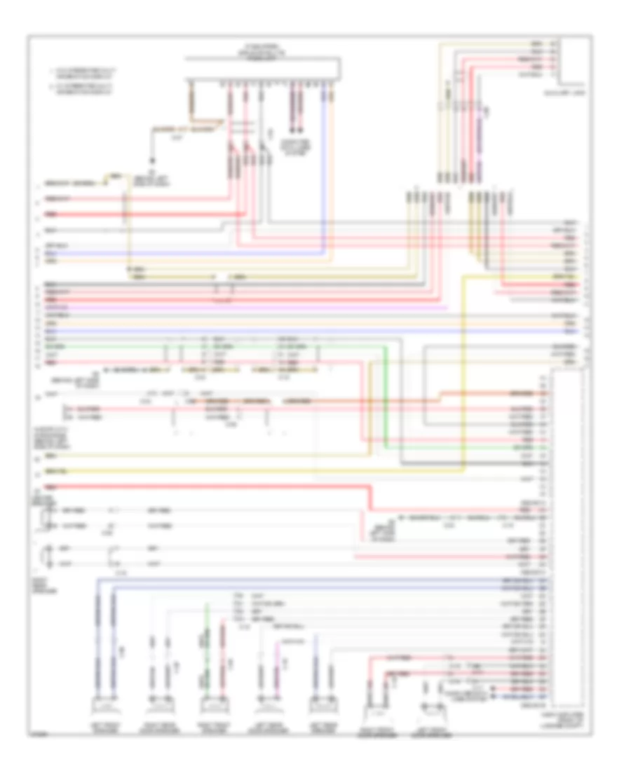 Radio Wiring Diagram, with Bose with Navigation (2 of 3) for Mazda CX-7 i Touring 2012