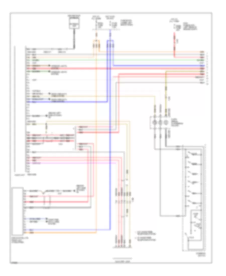 Radio Wiring Diagram, with Bose without Navigation (1 of 2) for Mazda CX-7 i Touring 2012