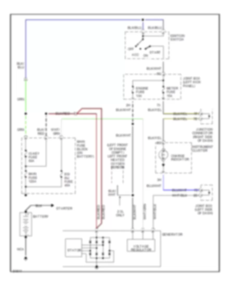 Charging Wiring Diagram for Mazda Millenia S 1995