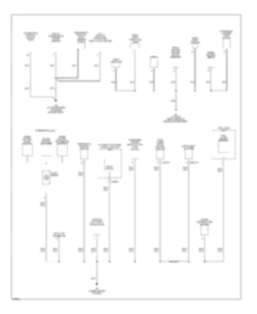 Ground Distribution Wiring Diagram (2 of 3) for Mazda B3000 Dual Sport 2006