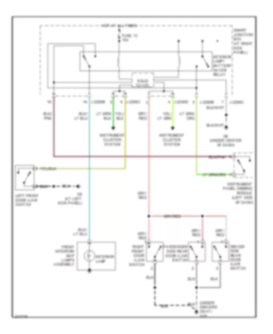 Courtesy Lamps Wiring Diagram for Mazda B3000 Dual Sport 2006