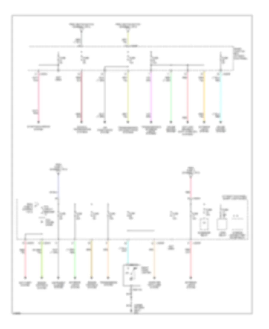 Power Distribution Wiring Diagram (2 of 2) for Mazda B3000 Dual Sport 2006