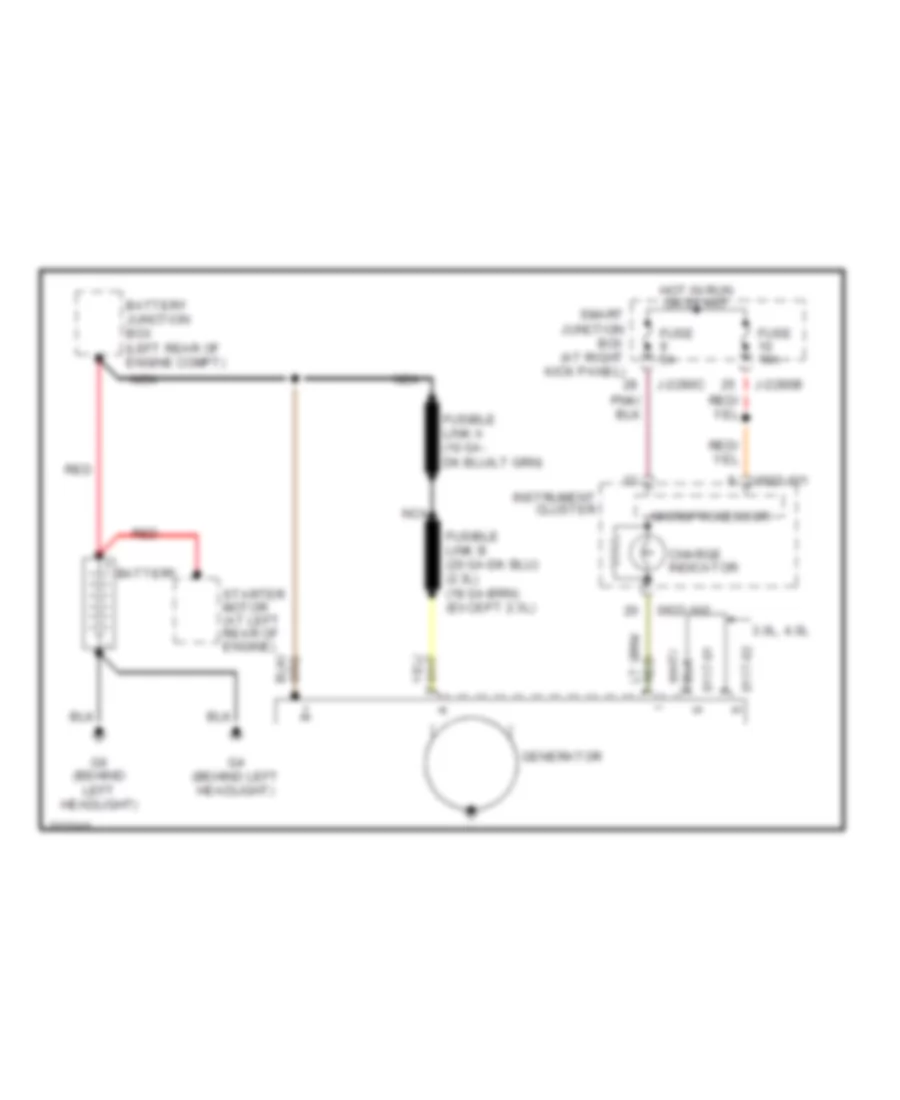 Charging Wiring Diagram for Mazda B3000 Dual Sport 2006
