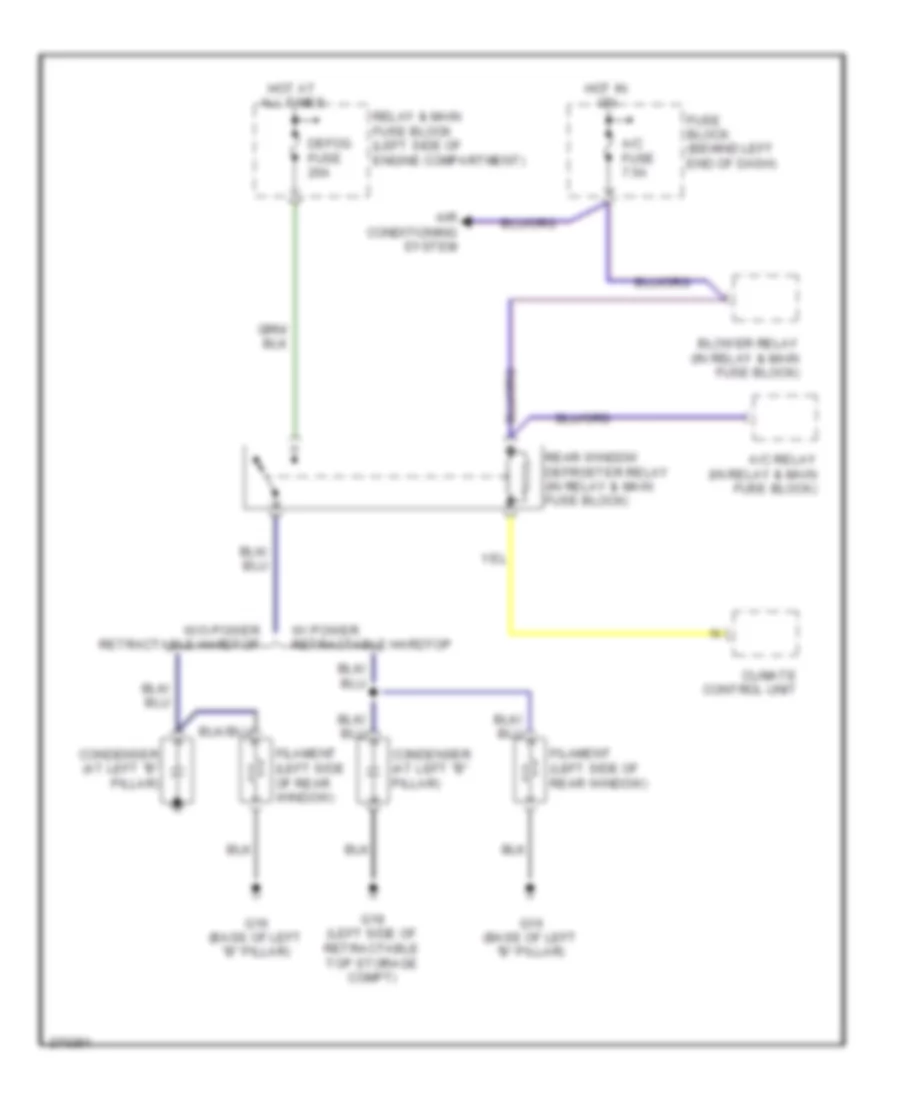 Defoggers Wiring Diagram for Mazda MX-5 Miata SV 2008