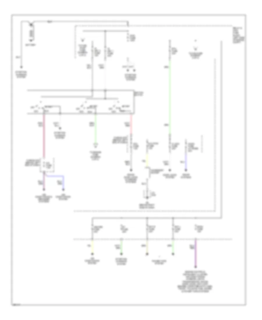 Power Distribution Wiring Diagram 1 of 2 for Mazda MX 5 Miata SV 2008