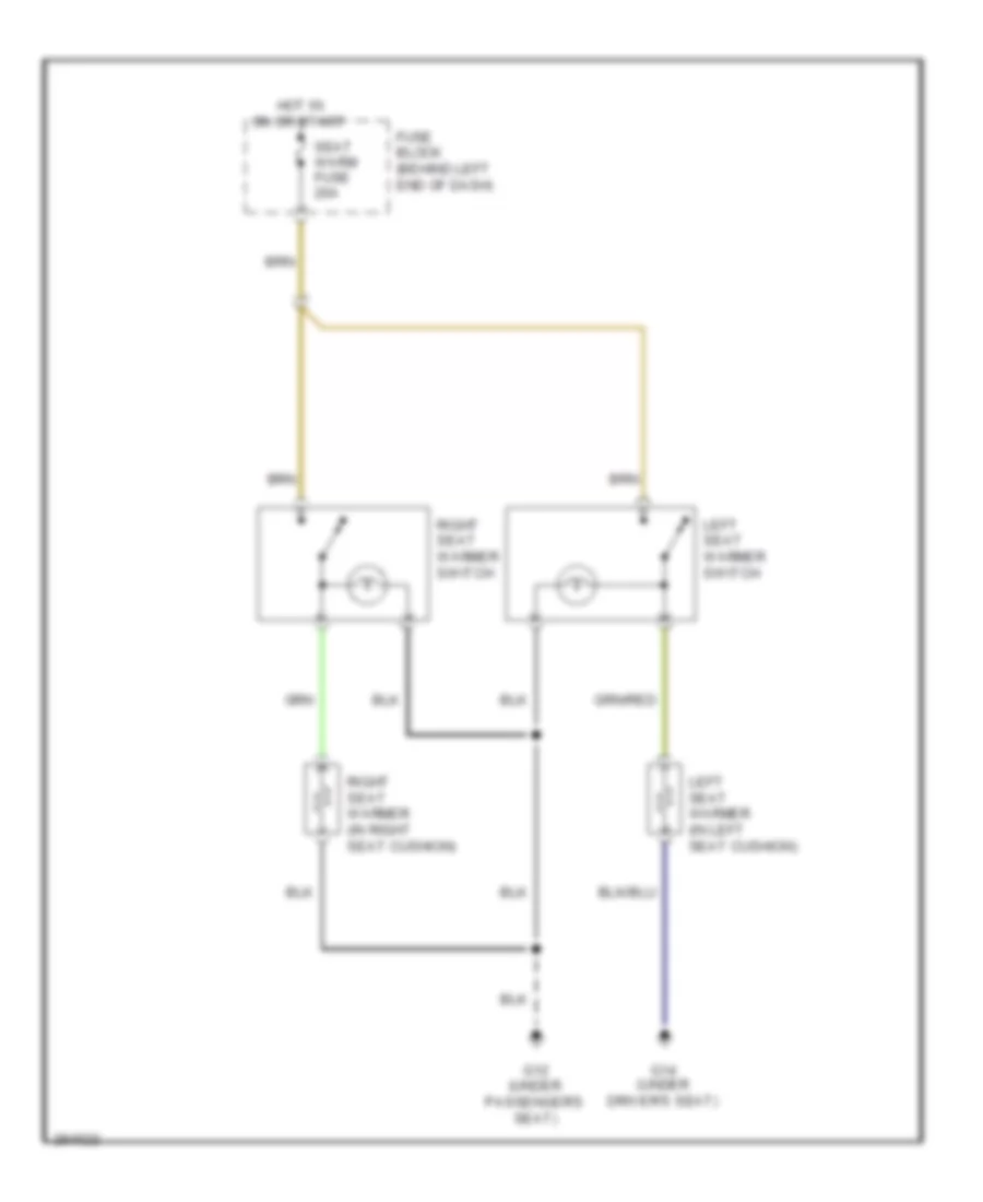 Power Seats Wiring Diagram for Mazda MX 5 Miata SV 2008