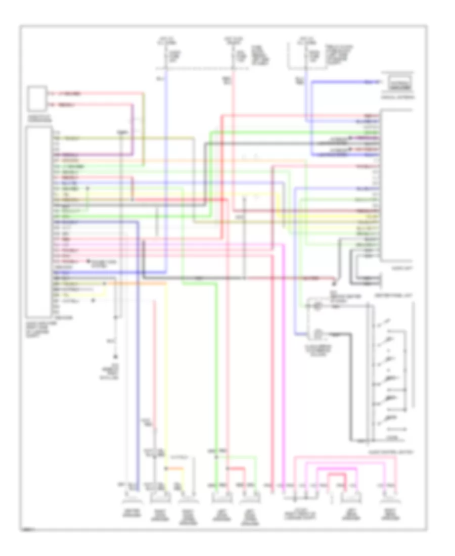 Radio Wiring Diagram, with Bose for Mazda MX-5 Miata SV 2008