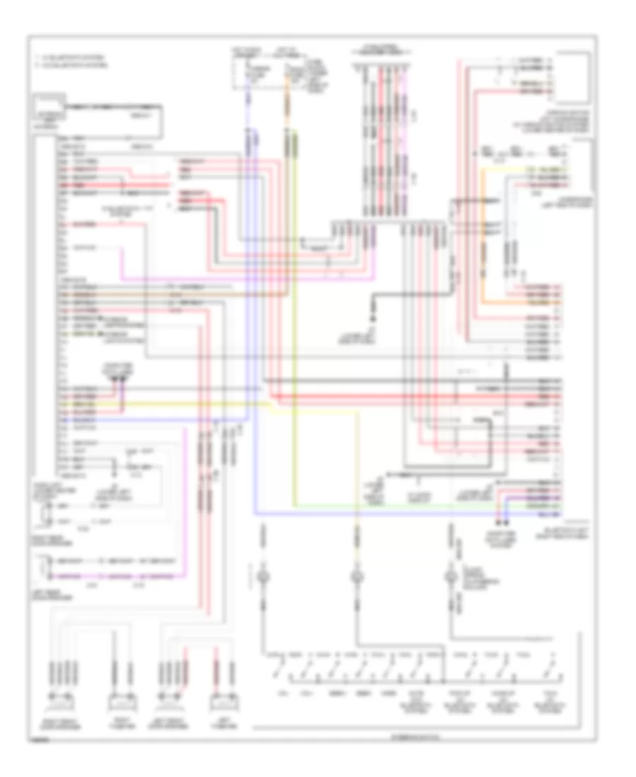 Navigation Wiring Diagram, without Bose for Mazda 6 s Grand Touring 2011