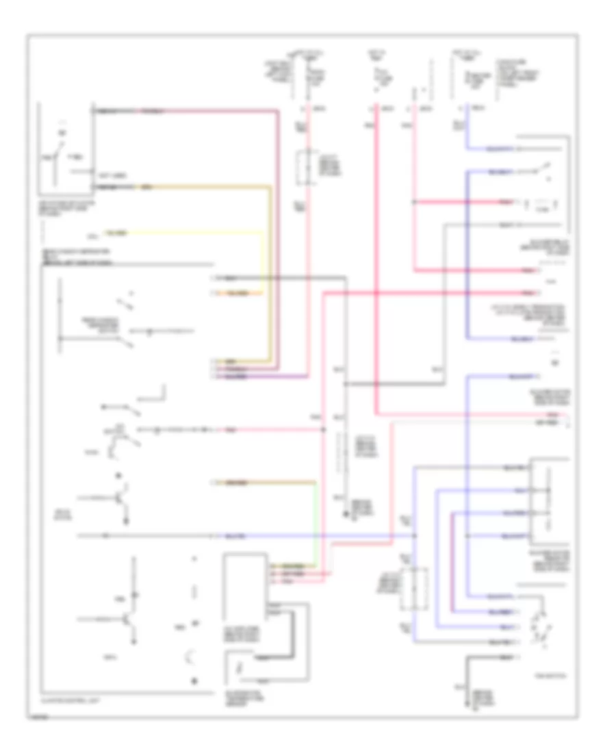 Manual A C Wiring Diagram 1 of 2 for Mazda Protege ES 2002