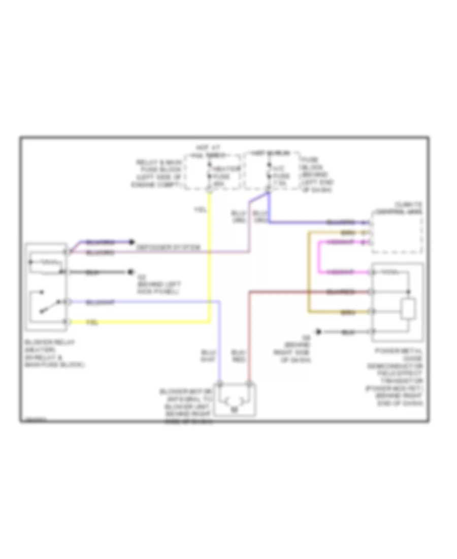 Heater Wiring Diagram for Mazda MX 5 Miata Touring 2008