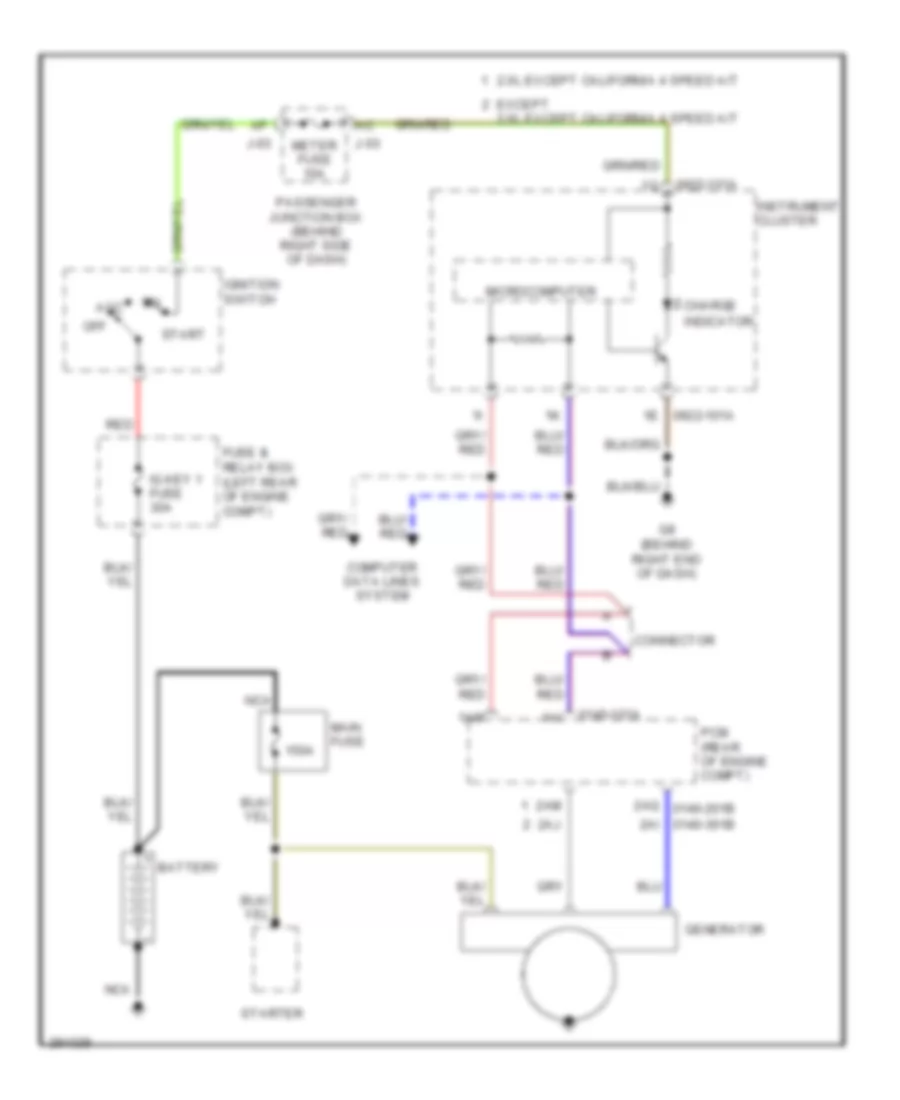 Charging Wiring Diagram for Mazda 3 s Touring 2008