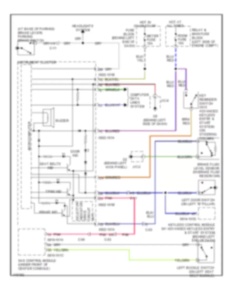 Warning Systems Wiring Diagram for Mazda MX-5 Miata Club 2013
