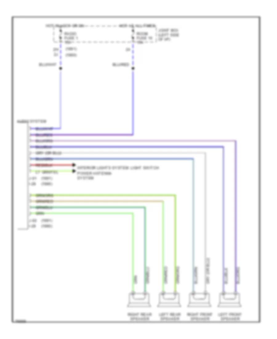 Radio Wiring Diagrams for Mazda MX 6 GT 1991