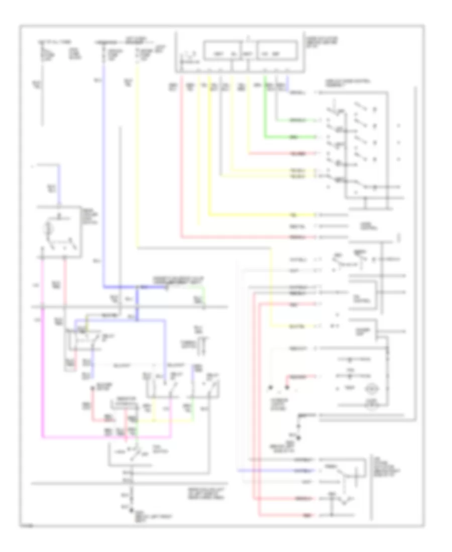A C Wiring Diagram 2 of 2 for Mazda MPV LX 1995
