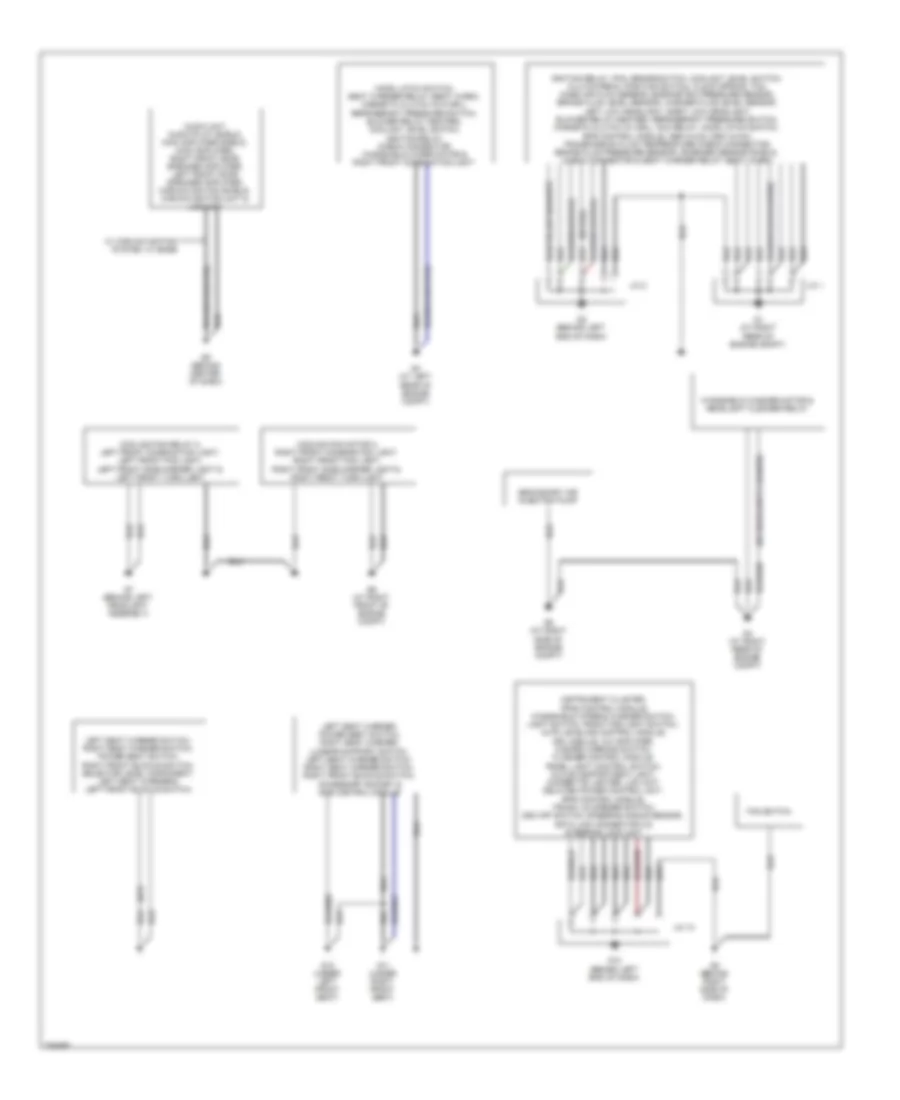 Ground Distribution Wiring Diagram 1 of 2 for Mazda RX 8 Grand Touring 2008