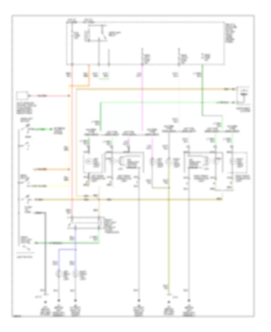 Headlamp Control Wiring Diagram, without DRL for Mazda RX-8 Grand Touring 2008