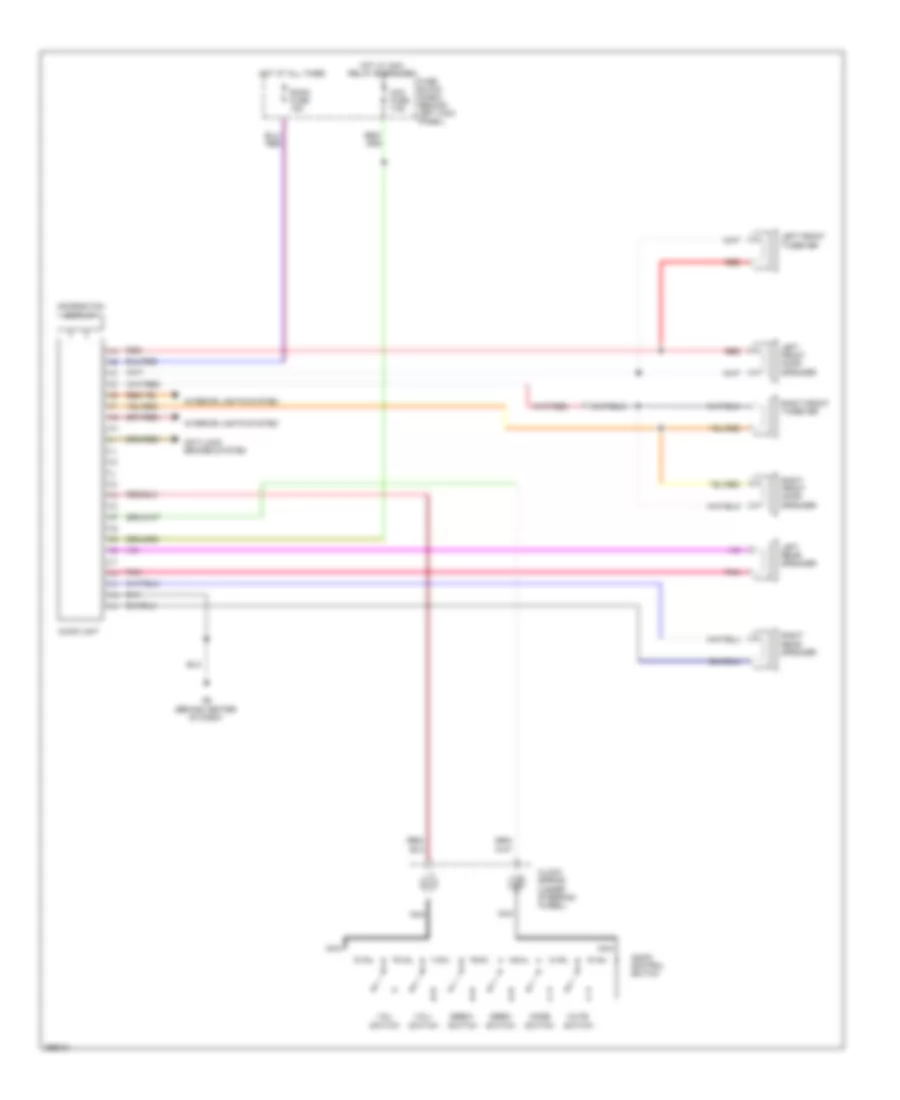 Radio Wiring Diagram, without BOSE for Mazda RX-8 Grand Touring 2008