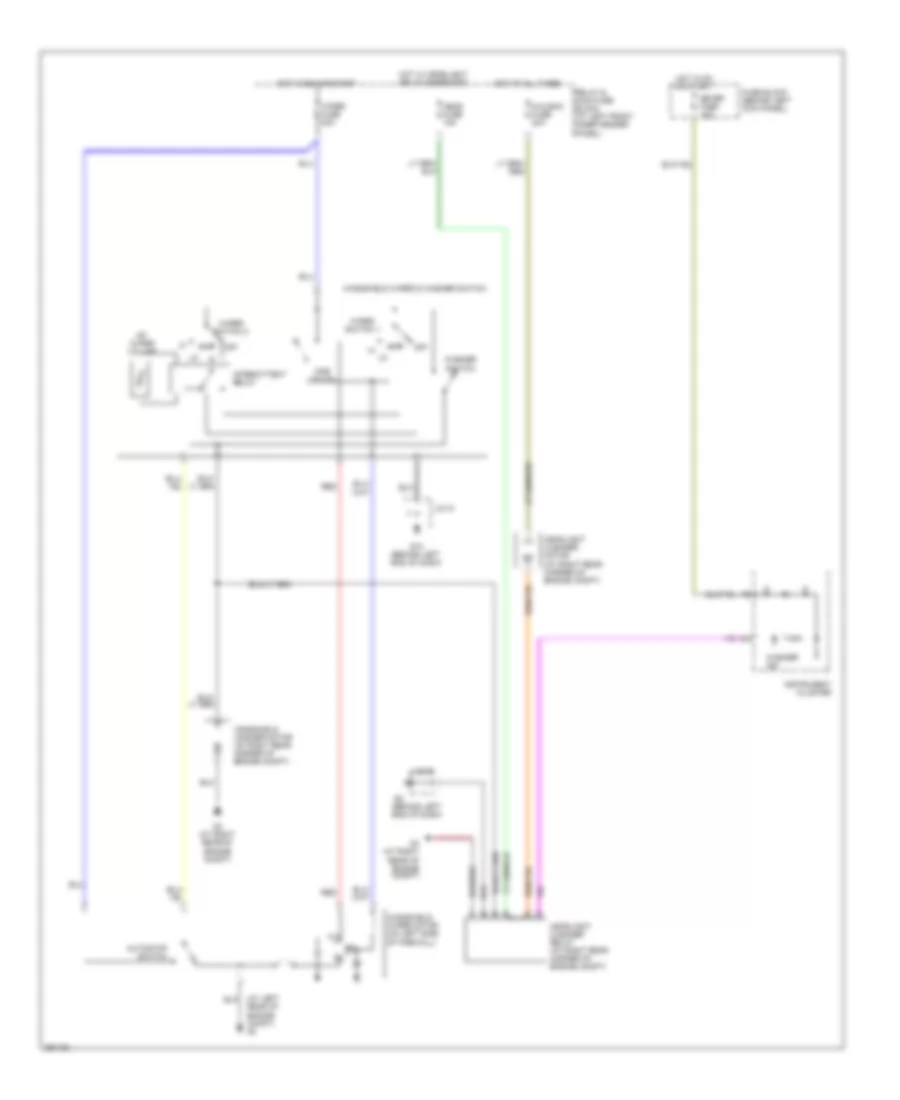Электросхема стеклоочистителя, дворников и омывателя для Mazda RX-8 Grand Touring 2008