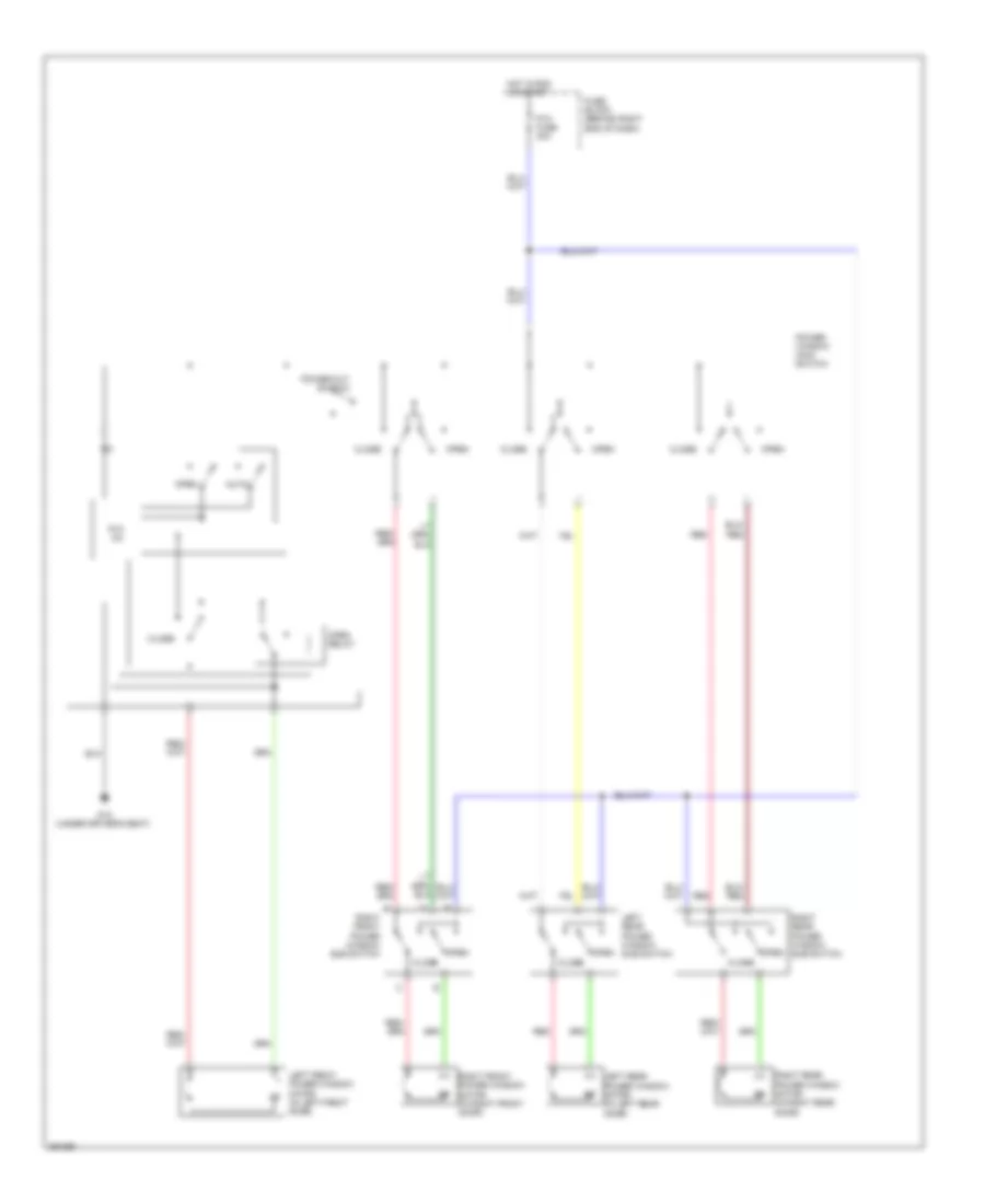 Power Windows Wiring Diagram for Mazda 5 Grand Touring 2008