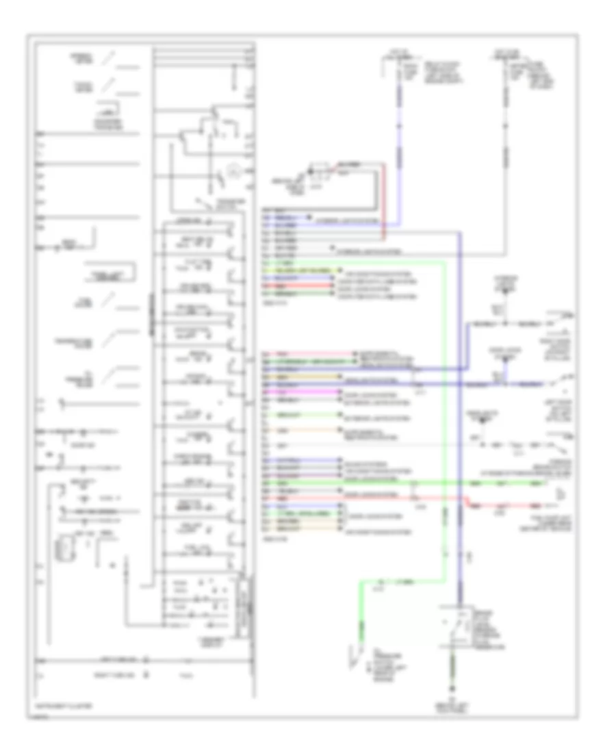 Instrument Cluster Wiring Diagram for Mazda MX-5 Miata Grand Touring 2013